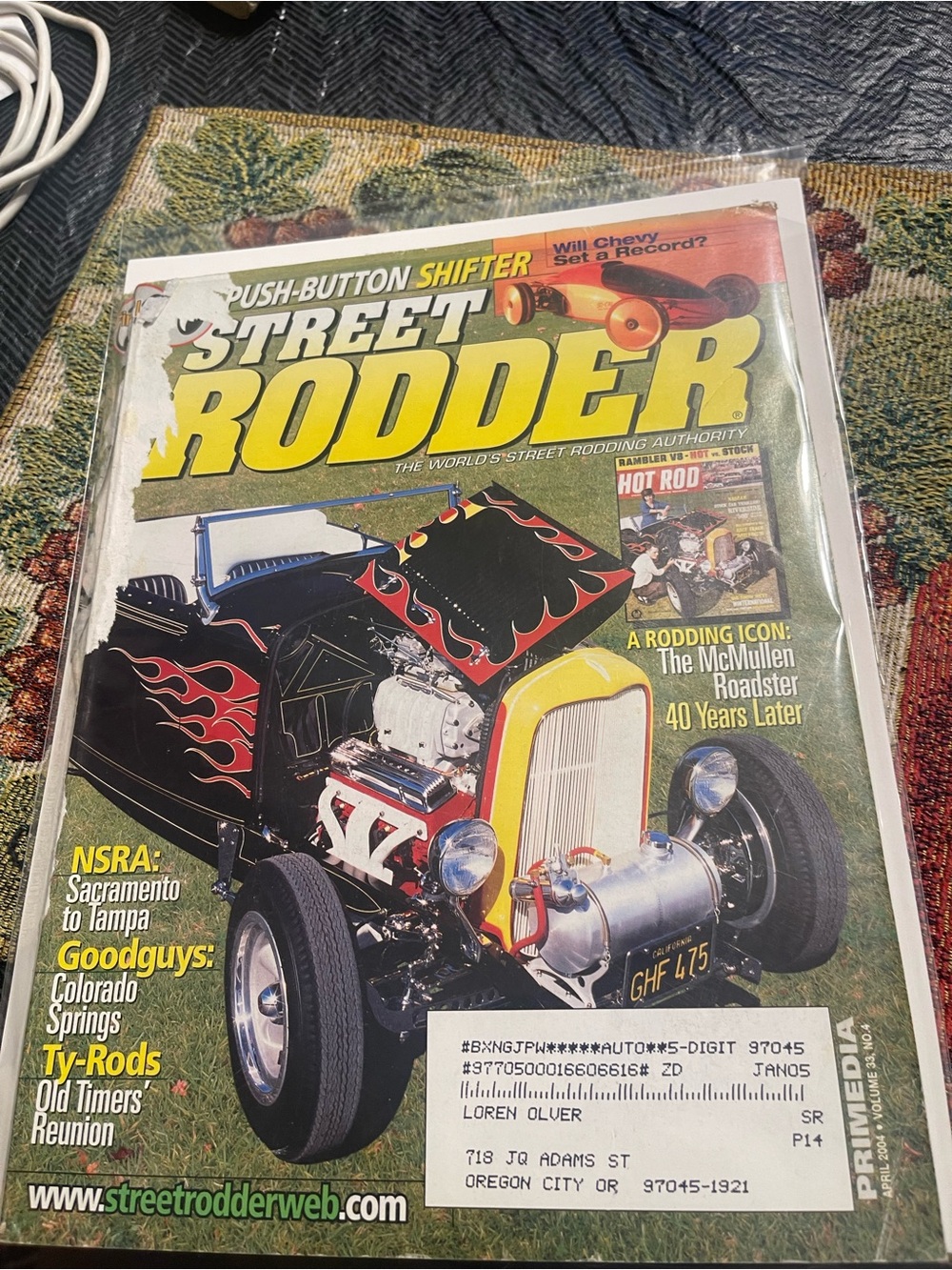 Street Rodder Magazine Issue Push-Button Shifter NSRA Sacramento T-Rods